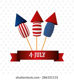 USA design over white background, vector illustration.