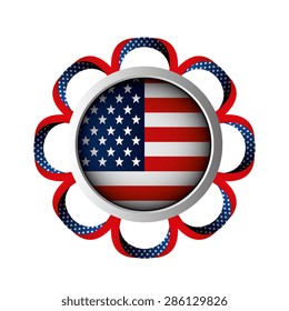 USA design over white background, vector illustration.