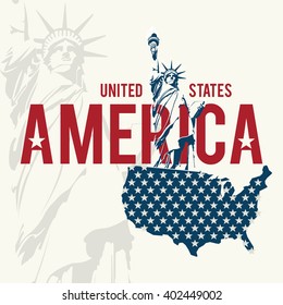 USA design over white background. Vector illustration.