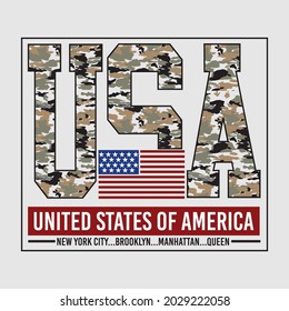 usa design typography vector illustration for print