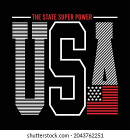 usa design typography vector illustration for print