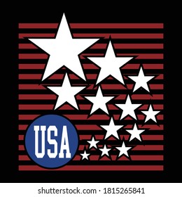 usa design typography,vector illustration for print