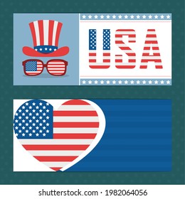 usa designs set on background
