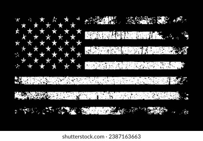 USA Distressed Flag Design Template