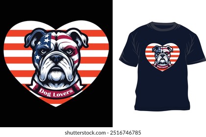 USA Dog T  shirt design Unique dog t shirt desing