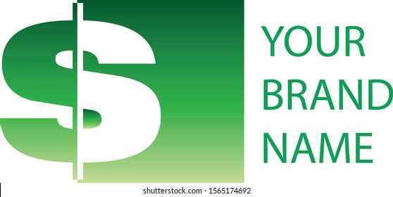USA Dollar Currency Logo Vector Design