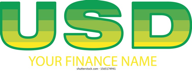 USA Dollar Currency Logo Vector Design