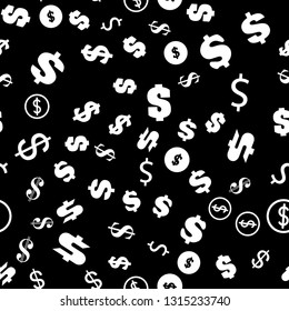 USA dollar pattern symbol. Money concept. Seamless vector EPS 10 pattern