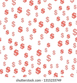 USA dollar pattern symbol. Money concept. Seamless vector EPS 10 pattern