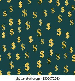 USA Dollar symbol. Money concept. Seamless vector EPS 10 pattern