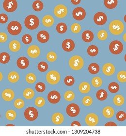 USA dollar symbol. Money concept. Seamless vector EPS 10 pattern