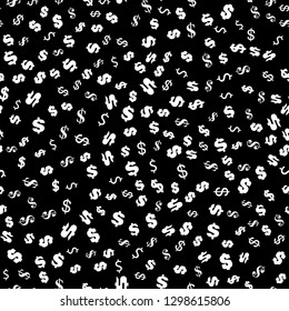 USA dollar symbol. Seamless vector EPS 10 pattern