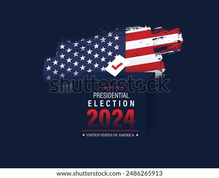 USA Election 2024 concept vector. illustration.