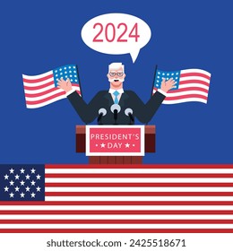 Usa election 2024. Presidential candidate. Political campaign.