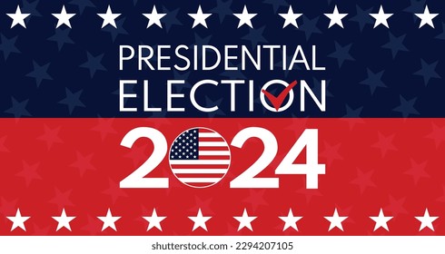 USA election 2024 vector background