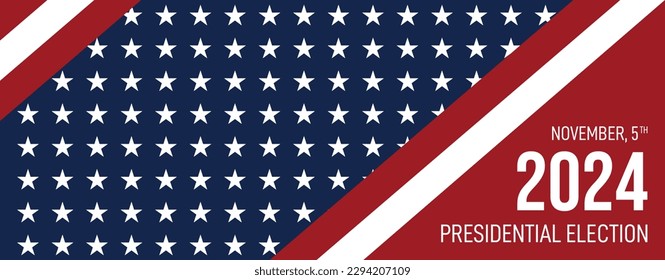 USA election 2024 vector background