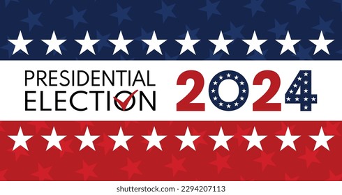 USA election 2024 vector background