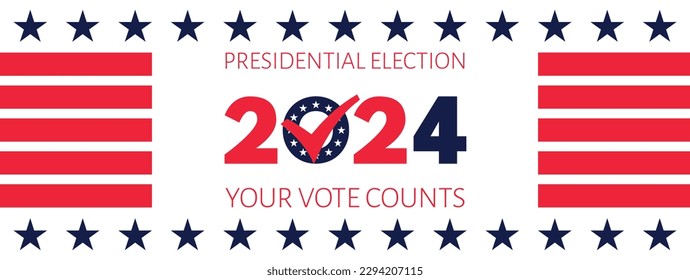 USA election 2024 vector background