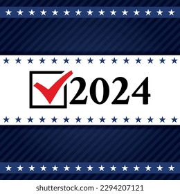 USA election 2024 vector background