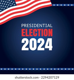 USA election 2024 vector background