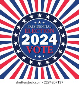 USA election 2024 vector background