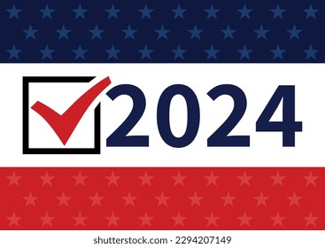 USA election 2024 vector background