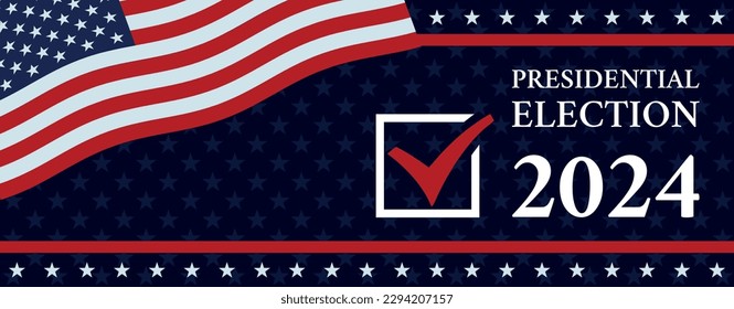 USA election 2024 vector background