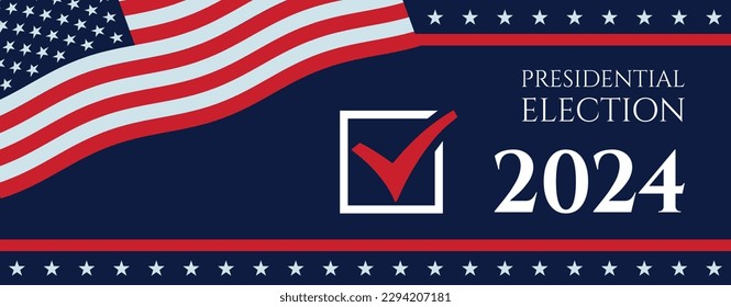 USA election 2024 vector background
