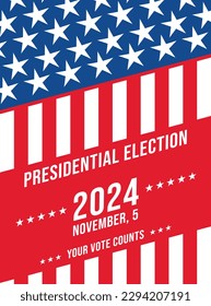 USA election 2024 vector background
