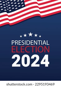 USA election 2024 vector background