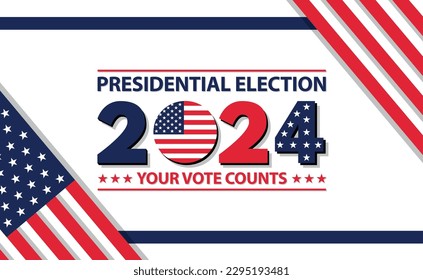USA election 2024 vector background