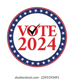 USA election 2024 vector background