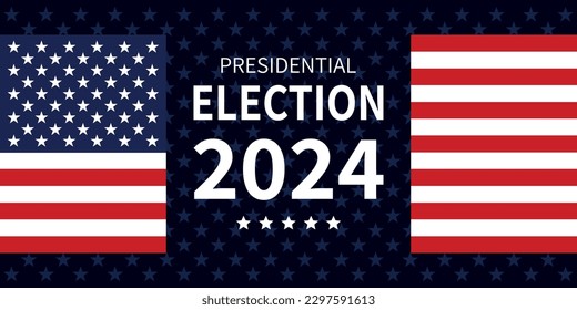 USA election 2024 vector background