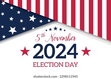 USA election 2024 vector background