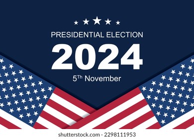 USA election 2024 vector background