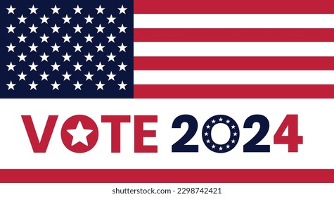 USA election 2024 vector background