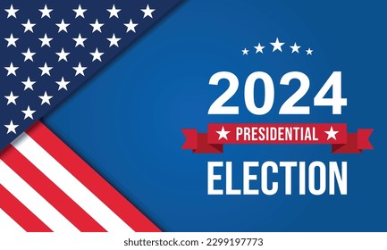 US-Wahl 2024, Vektorhintergrund