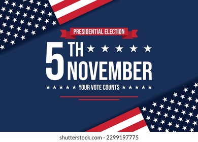 USA election 2024 vector background