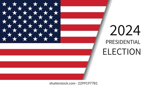 USA election 2024 vector background