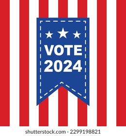 USA election 2024 vector background