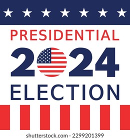 USA election 2024 vector background