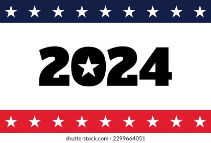 USA election 2024 vector background