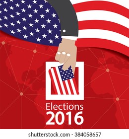 USA Election Concept Vector Illustration