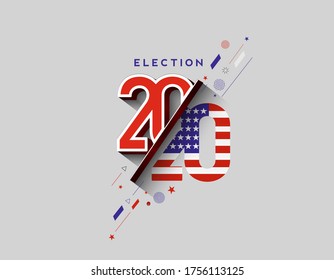 USA Election day, president voting 2020. 