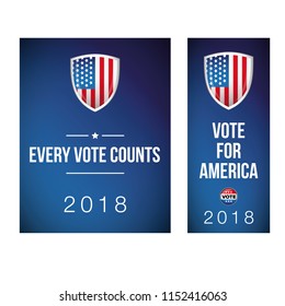 Usa Election poster set