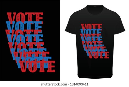 USA Election quotes typography t-shirt design, Voting quotes Lettering t-shirt design, Vote related tees and stickers 