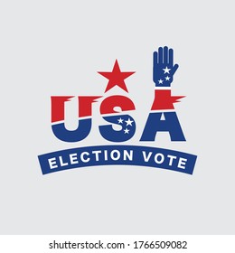 Usa Election Vote Logo Badge Vector Stock Vector (Royalty Free ...