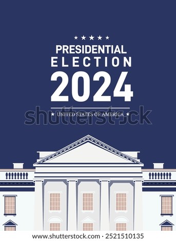 USA Elections 2024 background. Banner for US elections, voting concept. USA election 2024.