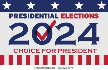 USA Elections 2024 Illustration file. United States of America Presidential Elections Illustrations. US Election November 2024