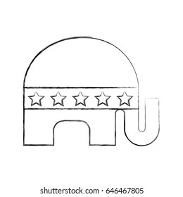 usa elephant symbol icon
